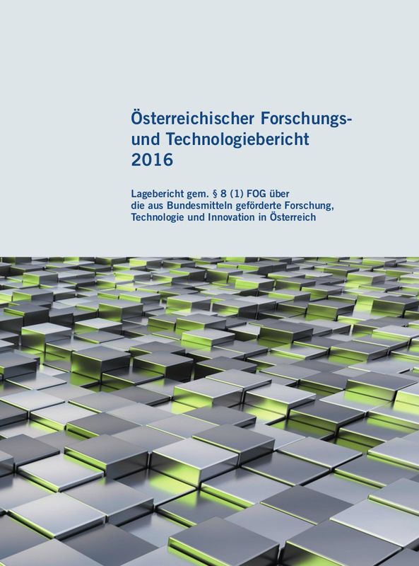 Bucheinband von 'Österreichischer Forschung- und Technologiebericht 2016'