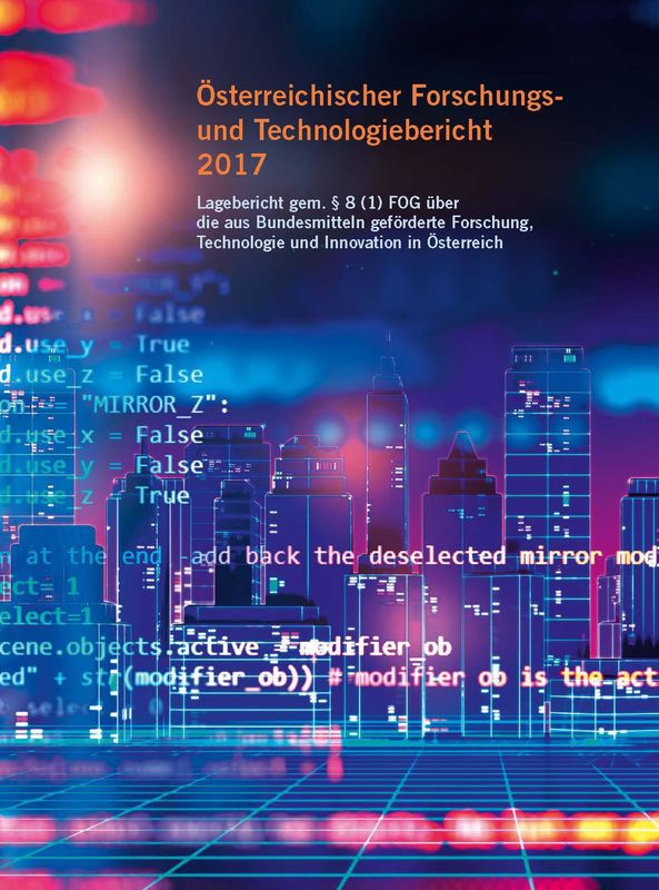 Cover of the book 'Österreichischer Forschung- und Technologiebericht 2017'