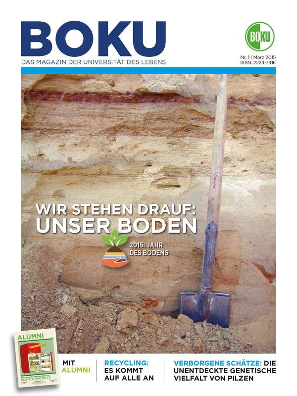 Cover of the book 'BOKU - Das Magazin der Universität des Lebens, Volume 1/2015'
