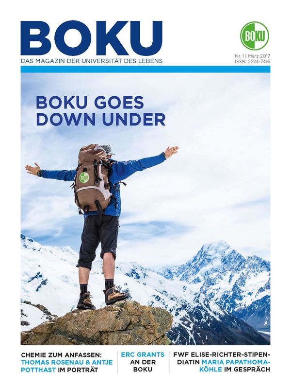 Cover of the book 'BOKU - Das Magazin der Universität des Lebens, Volume 1/2017'