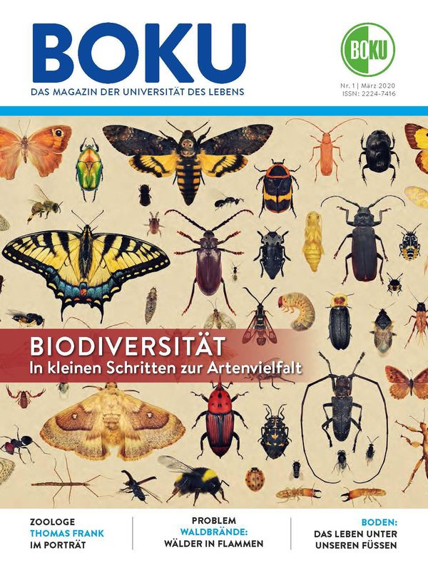 Cover of the book 'BOKU - Das Magazin der Universität des Lebens, Volume 1/2020'