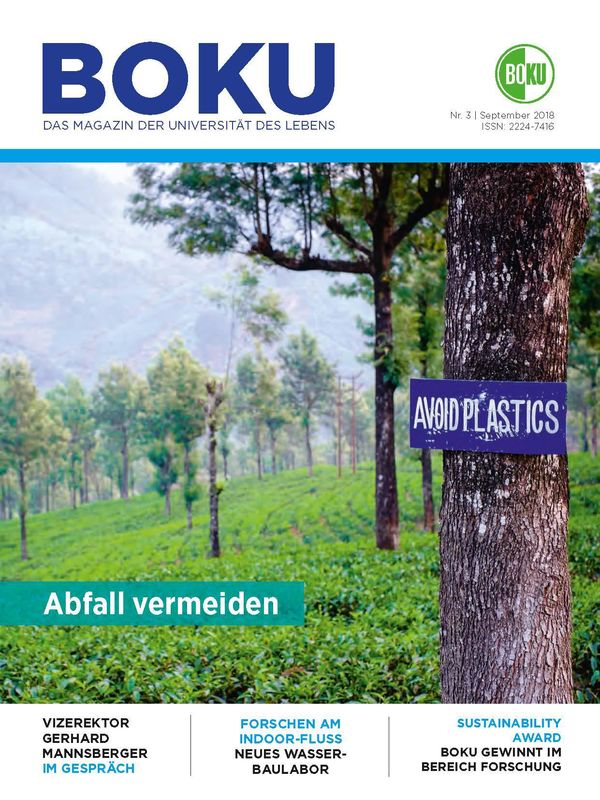 Cover of the book 'BOKU - Das Magazin der Universität des Lebens, Volume 3/2018'