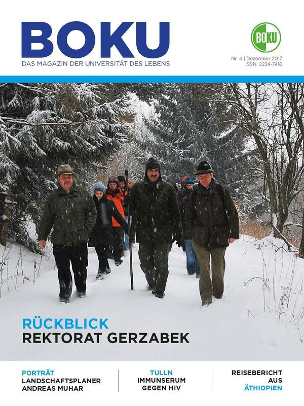 Cover of the book 'BOKU - Das Magazin der Universität des Lebens, Volume 4/2017'