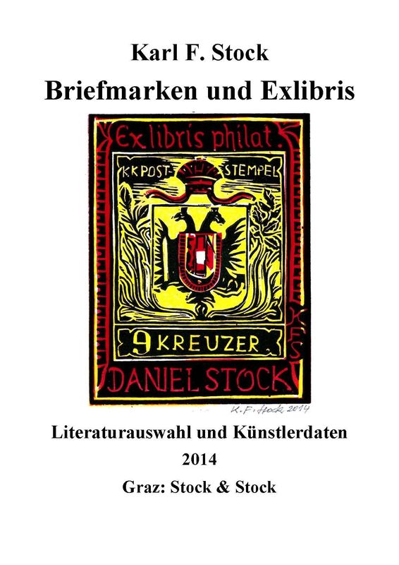 Bucheinband von 'Briefmarken und Exlibris - Literaturauswahl und Künstlerdaten'