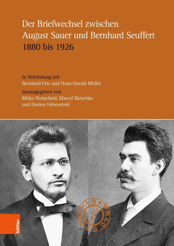 Cover of the book 'Der Briefwechsel zwischen August Sauer und Bernhard Seuffert 1880 bis 1926'