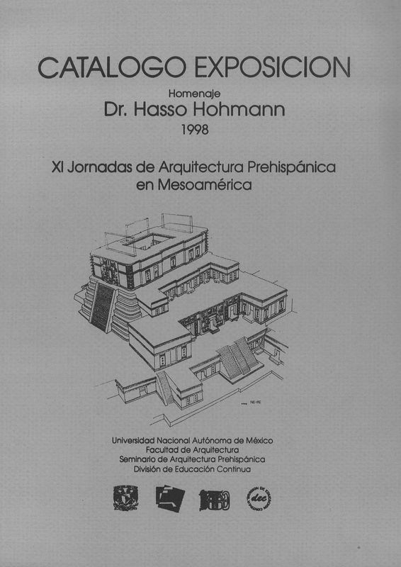 Bucheinband von 'Catalogo Exposicion - XI Jornadas de Arquitectura Prehispánica en Mesoamérica'