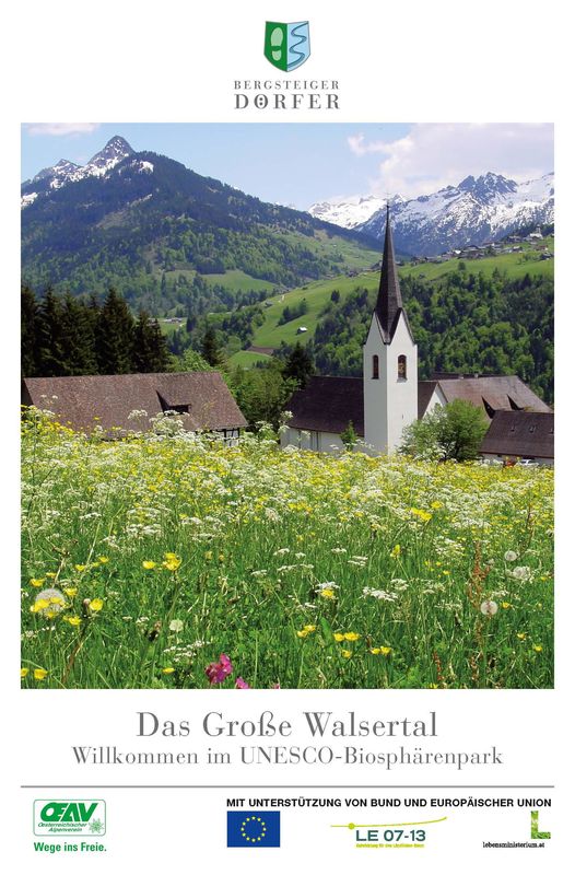 Cover of the book 'Das Große Walsertal - Willkommen im UNESCO- Biospährenpark'