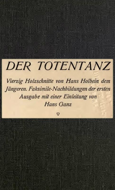 Cover of the book 'Der Totentanz'