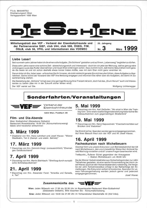 Cover of the book 'Die Schiene, Volume 25/03'