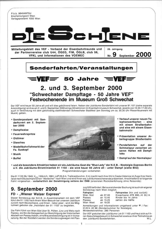 Cover of the book 'Die Schiene, Volume 26/09'