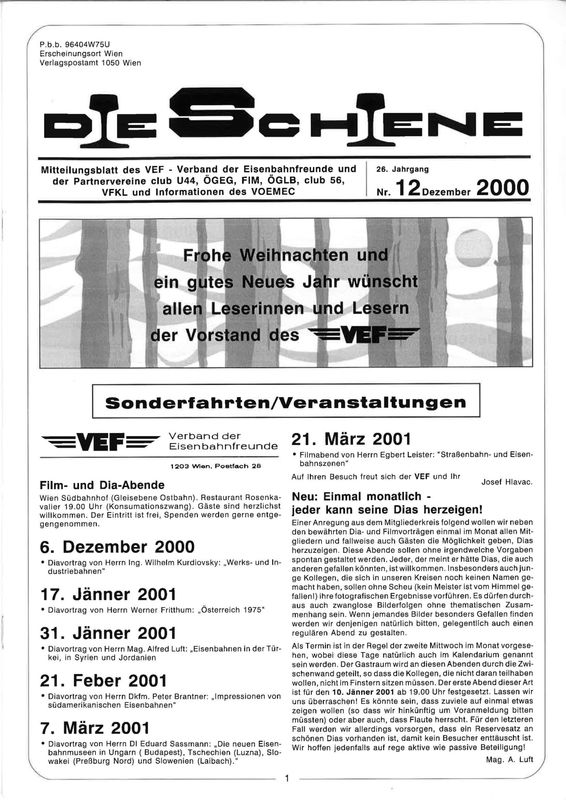 Cover of the book 'Die Schiene, Volume 26/12'