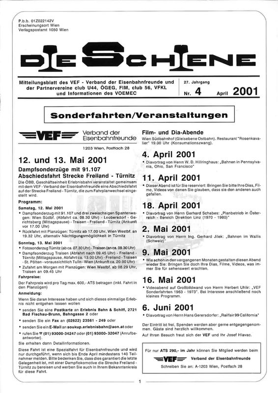 Cover of the book 'Die Schiene, Volume 27/04'