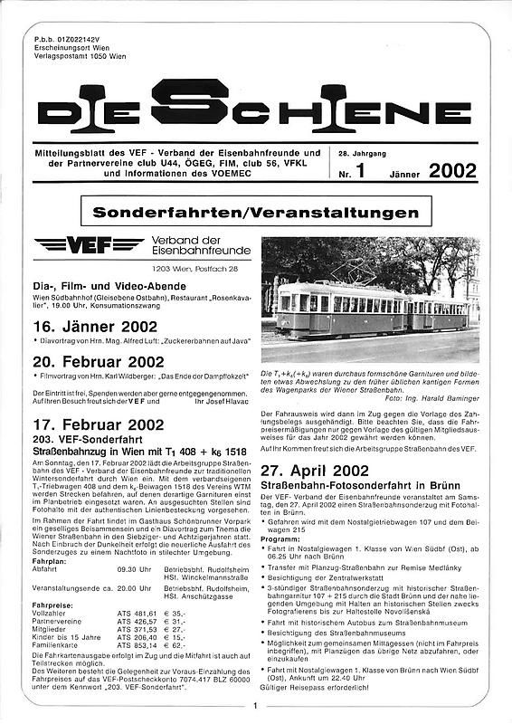 Cover of the book 'Die Schiene, Volume 28/01'