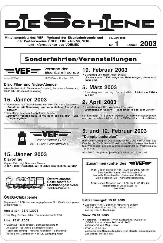 Bucheinband von 'Die Schiene, Band 29/01'