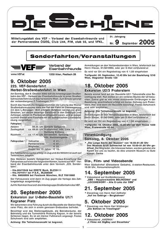 Cover of the book 'Die Schiene, Volume 31/09'