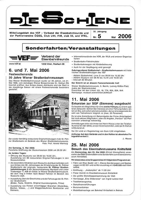Cover of the book 'Die Schiene, Volume 32/05'