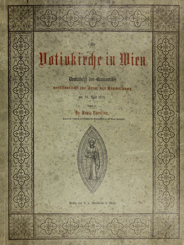 Cover of the book 'Die Votivkirche in Wien - Denkschrift des Baucomités'