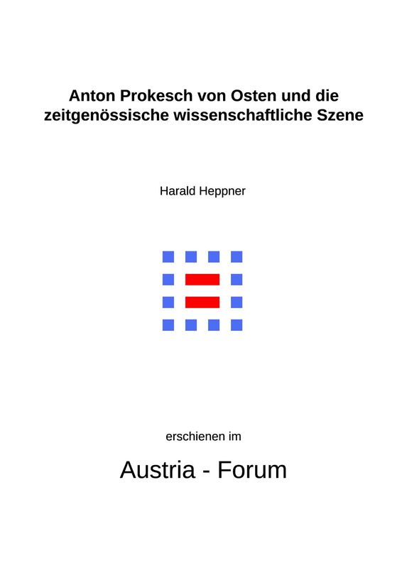 Cover of the book 'Anton Prokesch von Osten und die zeitgenössische wissenschaftliche Szene'