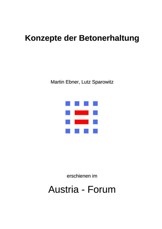 Cover of the book 'Konzepte der Betonerhaltung - Verstärkung mittels Faserverbundwerkstoffen'