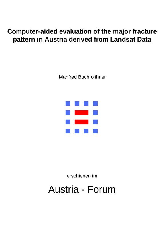 Cover of the book 'Computer-aided evaluation of the major fracture pattern in Austria derived from Landsat Data'