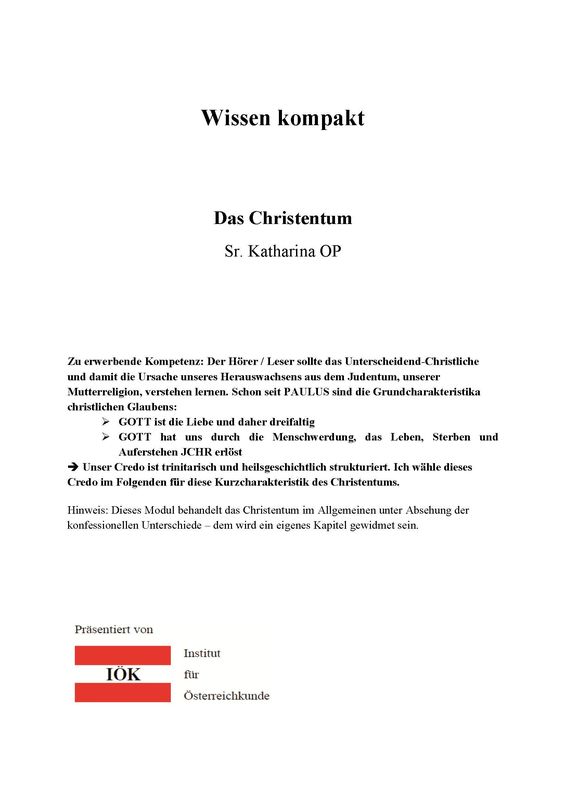 Cover of the book 'Wissen kompakt - Das Christentum'