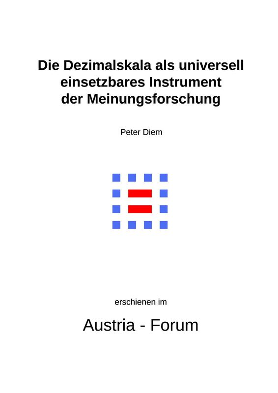 Cover of the book 'Semi-qualitative Umfragen - Die Dezimalskala als universell einsetzbares Instrument der Meinungsforschung'