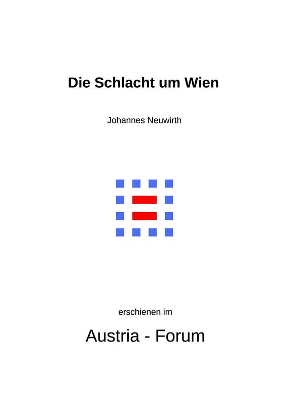 Cover of the book 'Die Schlacht um Wien'