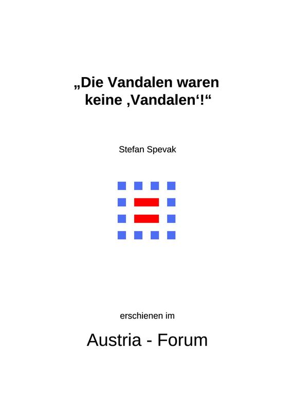 Bucheinband von '„Die Vandalen waren keine ‚Vandalen‘!“ - Ein Schlaglicht auf die völkische Germanenrezeption in rechtsextremen Zeitschriften Österreichs'