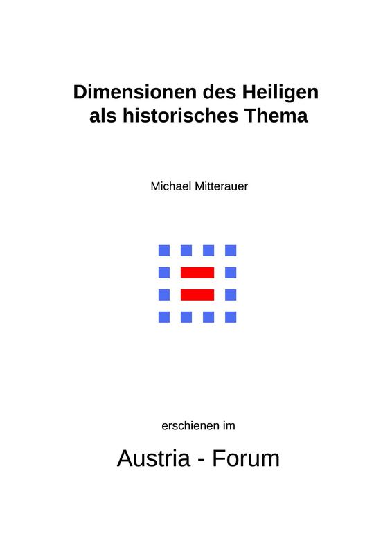 Cover of the book 'Dimensionen des Heiligen als historisches Thema'