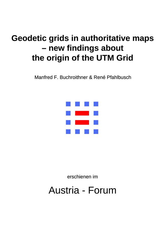 Cover of the book 'Geodetic grids in authoritative maps – new findings about the origin of the UTM Grid'