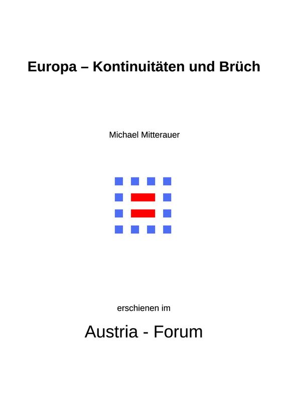 Bucheinband von 'Europa – Kontinuitäten und Brüche'