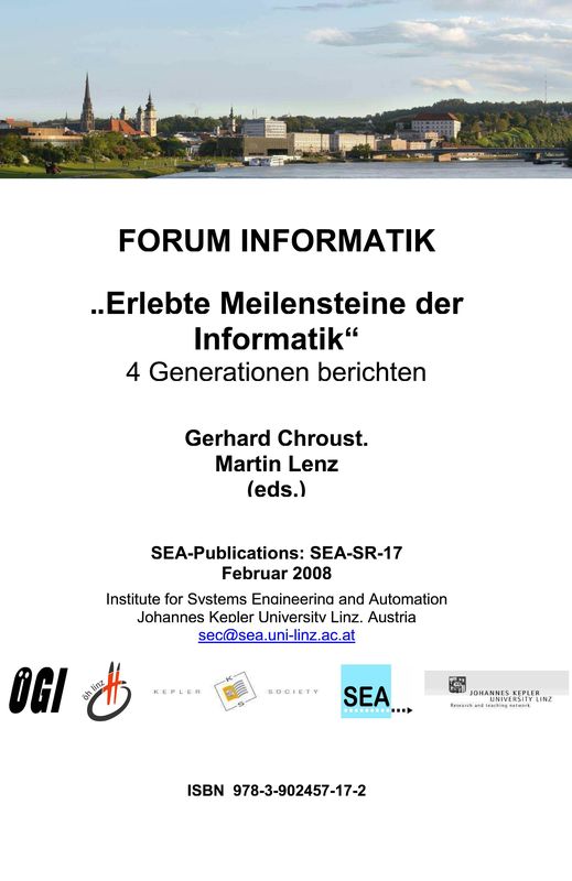 Cover of the book 'Forum Informatik - Erlebte Meilensteine der Informatik'