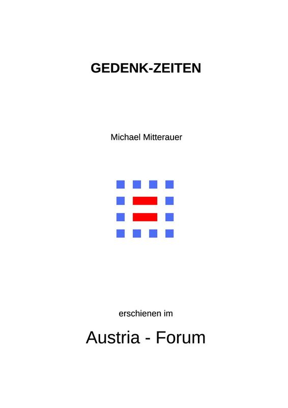 Cover of the book 'Gedenk-Zeiten'