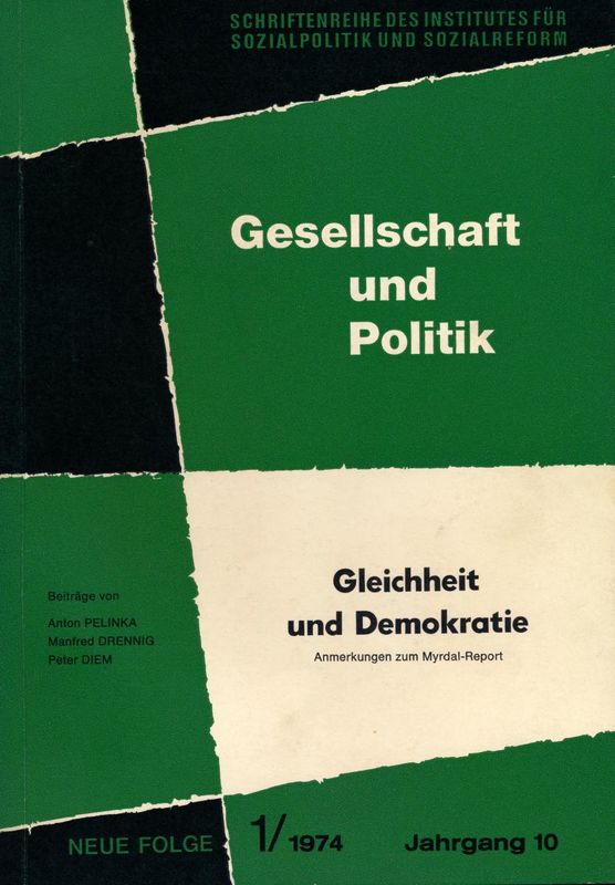 Cover of the book 'Gleichheit und Demokratie'