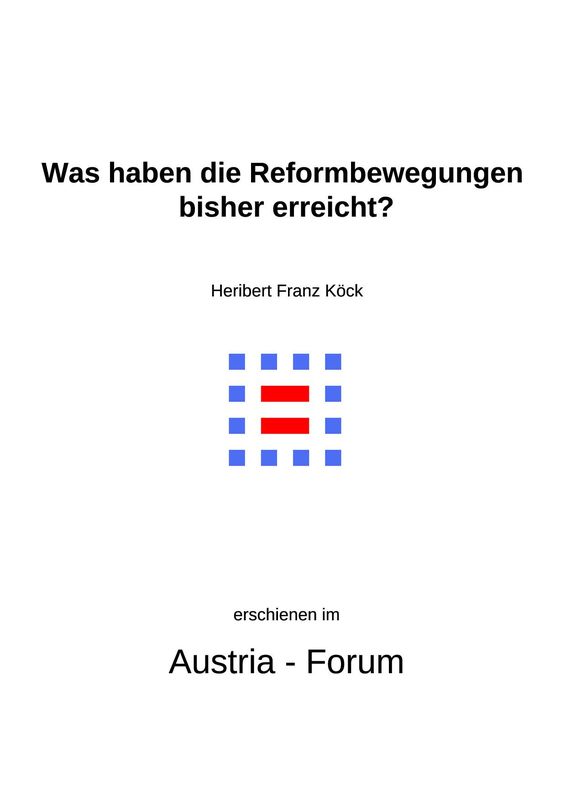 Cover of the book 'Gedanken zu Glaube und Zeit - Was haben die Reformbewegungen bisher erreicht?, Volume 120'