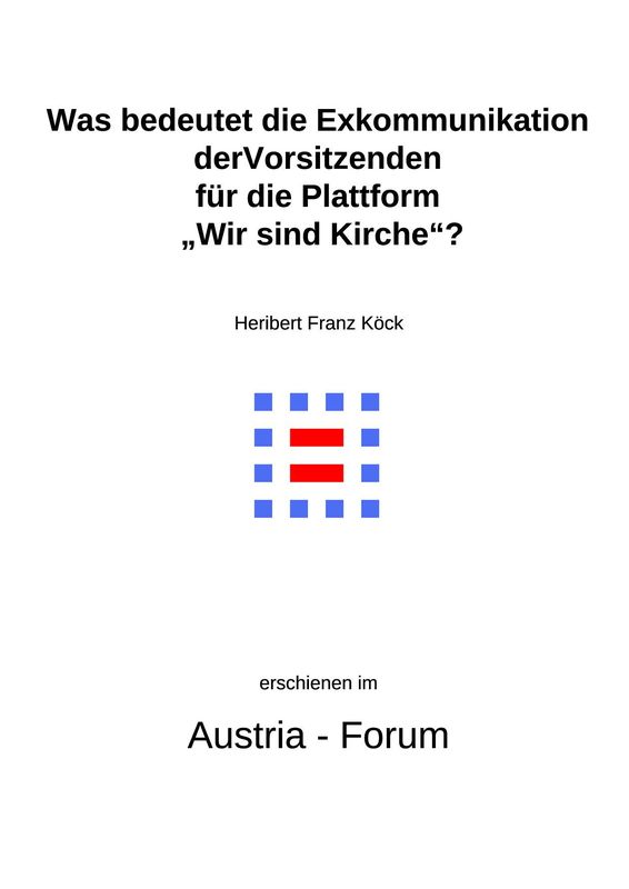 Bucheinband von 'Gedanken zu Glaube und Zeit - Was bedeutet die Exkommunikation der Vorsitzenden für die Plattform „Wir sind Kirche“?, Band 127'