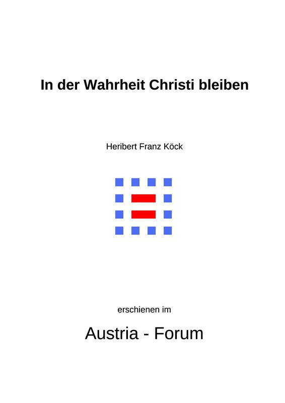 Cover of the book 'Gedanken zu Glaube und Zeit - In der Wahrheit Christi bleiben, Volume 131'