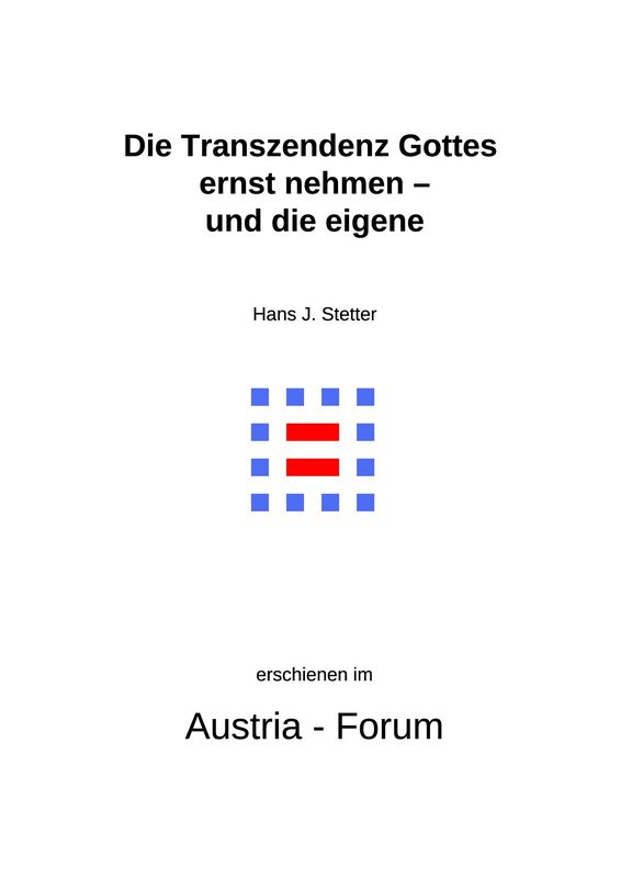 Bucheinband von 'Gedanken zu Glaube und Zeit - Die Transzendenz Gottes ernst nehmen – und die eigene, Band 222'