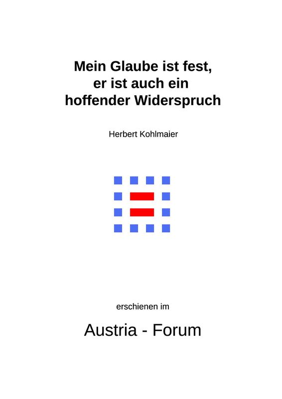 Bucheinband von 'Gedanken zu Glaube und Zeit - Mein Glaube ist fest, er ist auch ein hoffender Widerspruch, Band 244'