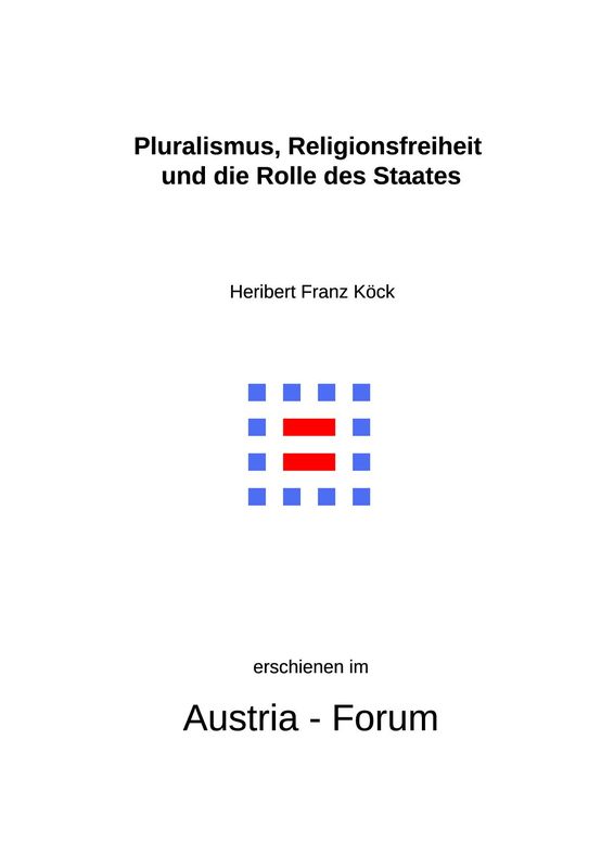 Bucheinband von 'Gedanken christlichen Glaubens unserer Zeit - Pluralismus, Religionsfreiheit und die Rolle des Staates, Band 311'