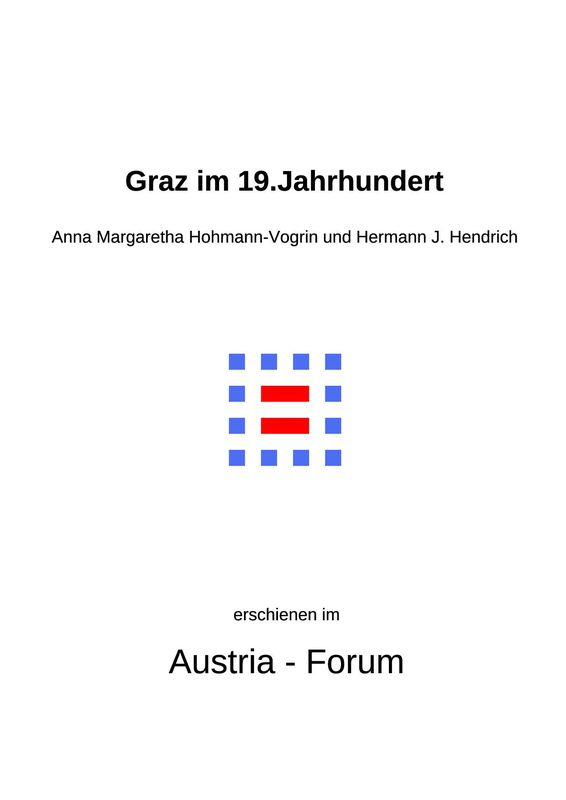 Cover of the book 'Graz im 19. Jahrhundert'