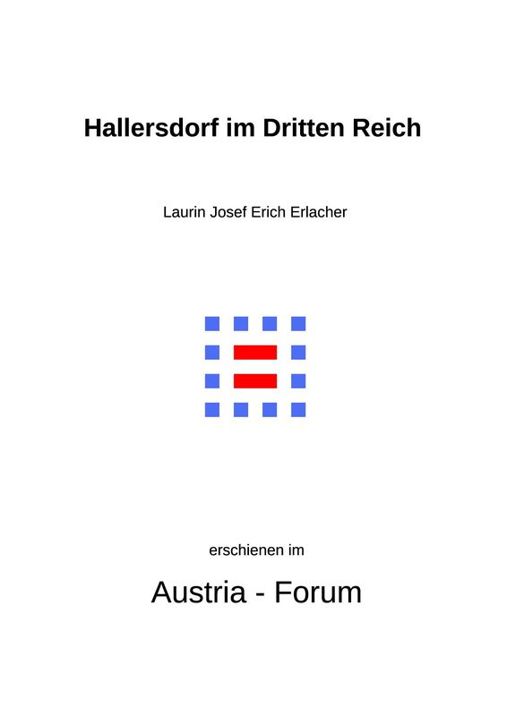 Cover of the book 'Hallersdorf im Dritten Reich'