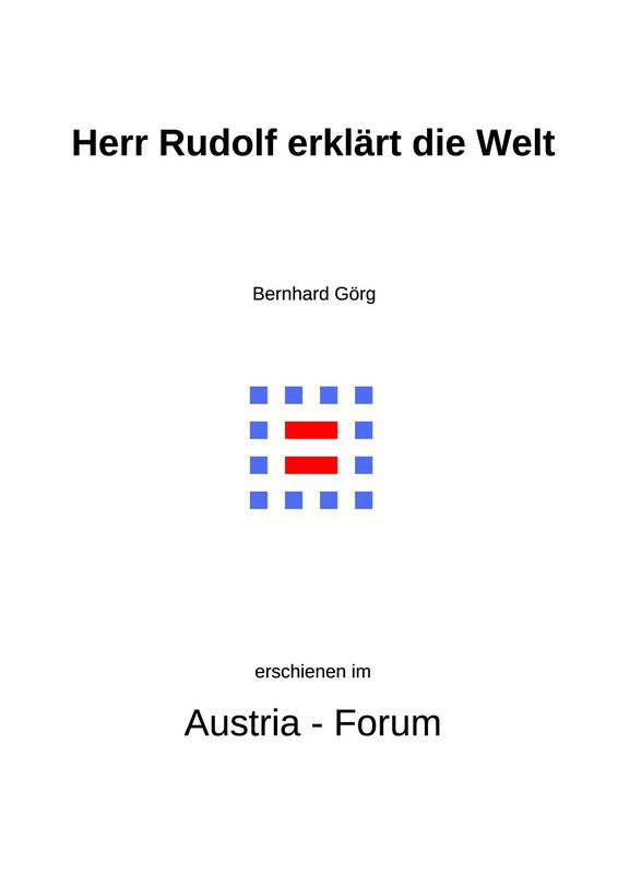 Bucheinband von 'Herr Rudolf erklärt die Welt'