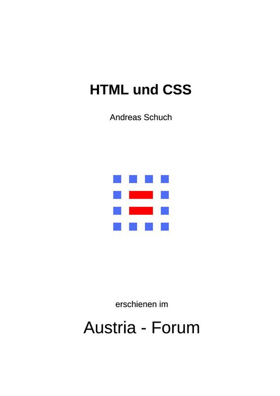 Cover of the book 'HTML und CSS'