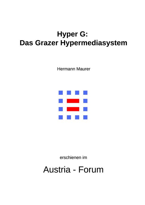 Cover of the book 'Hyper G: Das Grazer Hypermediasystem'
