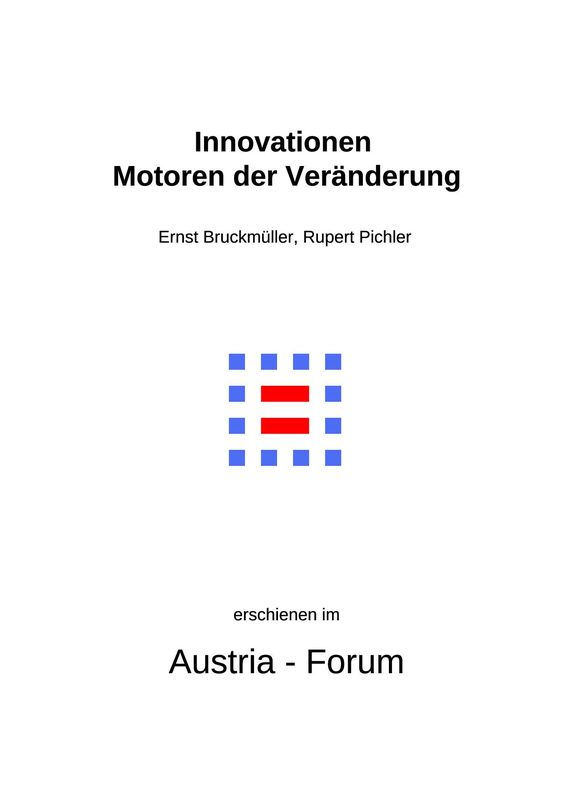 Bucheinband von 'Innovationen – Motoren der Veränderung'