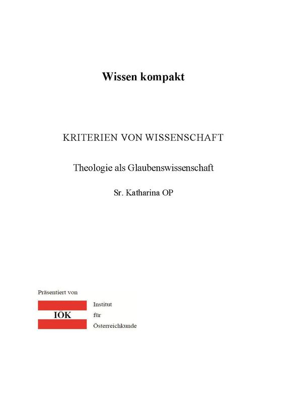 Cover of the book 'Wissen kompakt - Kriterien von Wissenschaft'