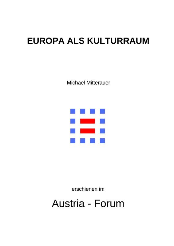 Cover of the book 'Europa als Kulturraum - Kerngebiete und Randzonen'