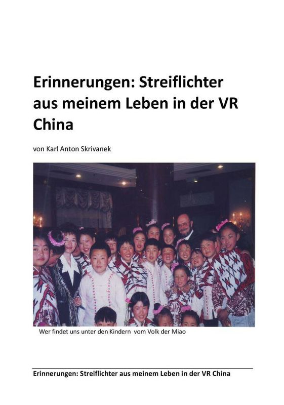 Bucheinband von 'Erinnerungen - Streiflichter aus meinem Leben in der VR China'