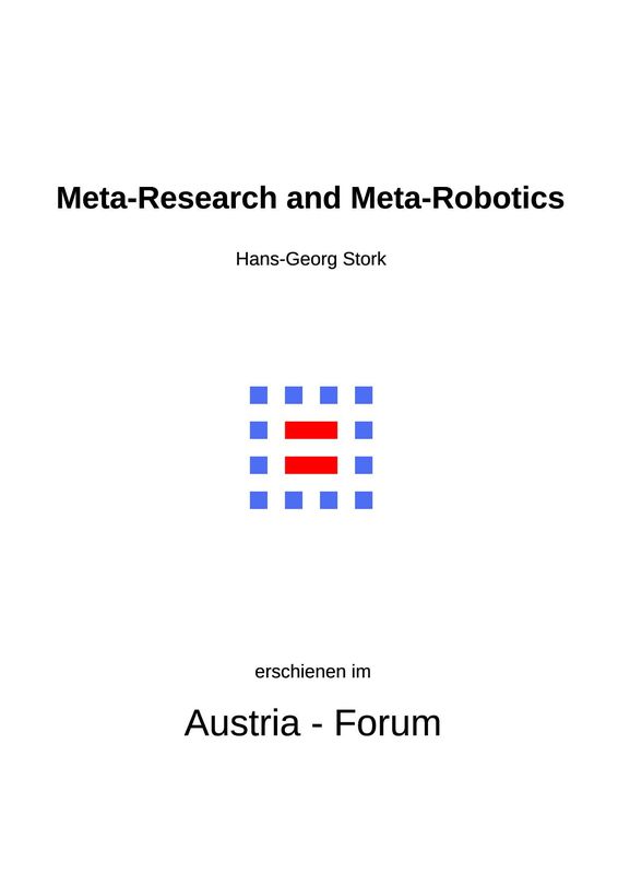 Cover of the book 'Meta-Research and Meta-Robotics'